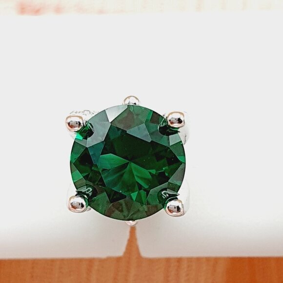 Birthstone S925 Sterling Silver CZ Stud Earrings for Women/Girl, US1925… - Picture 9 of 15